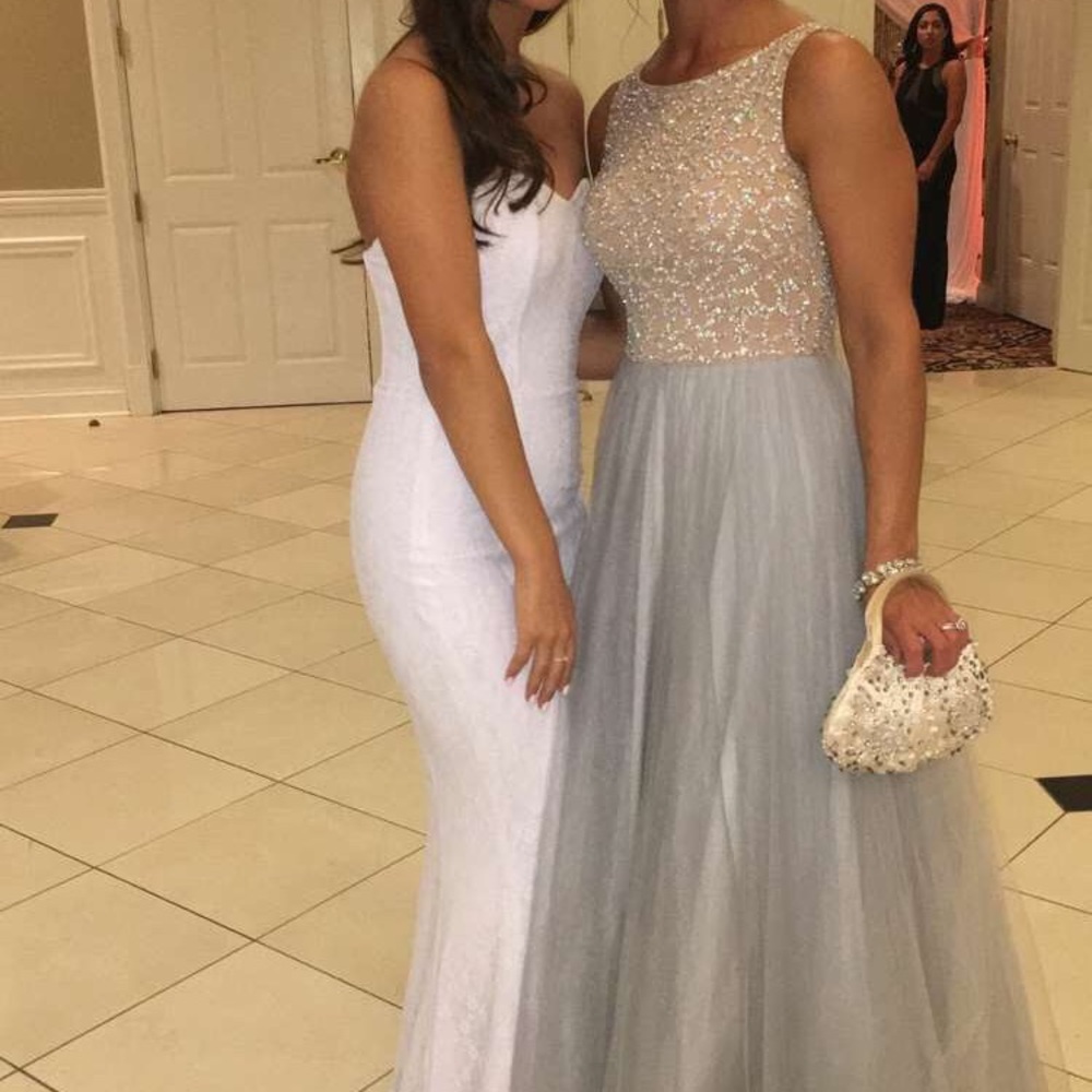 Silver Prom dress